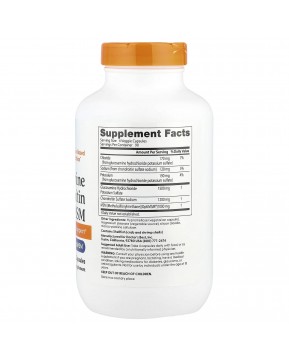 Doctor's Best, глюкозамин, хондроитин и МСМ с OptiMSM, 360 вегетарианских капсул